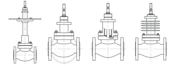 ZXPⅡ型低噪声气动薄膜单座调节阀阀盖型式